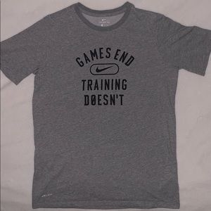 Grey Nike Fitted Shirt